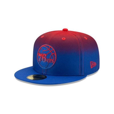 Sapca New Era Philadelphia 76ers NBA Back Half 59FIFTY Fitted - Albastri